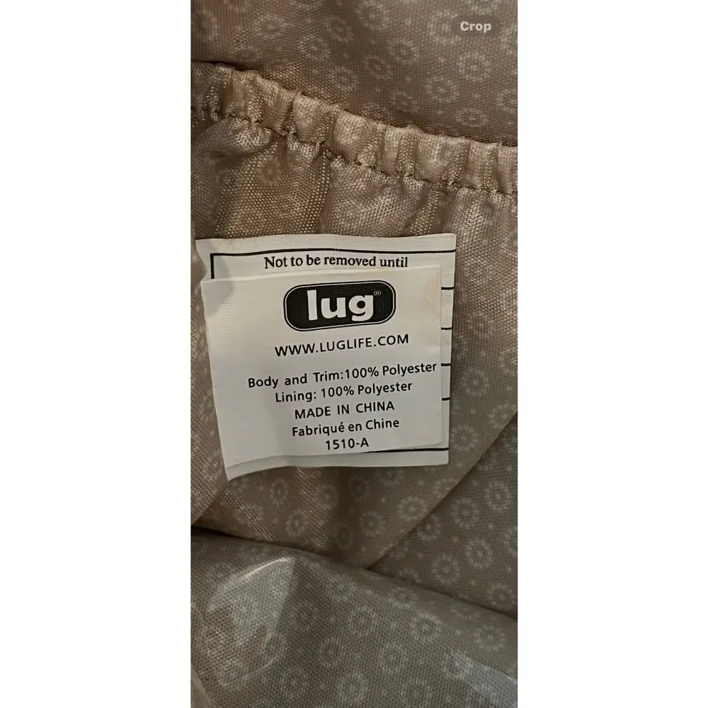 Adagio quilted bubble adjustable crossbody by LUG in Tropical Fog RFID